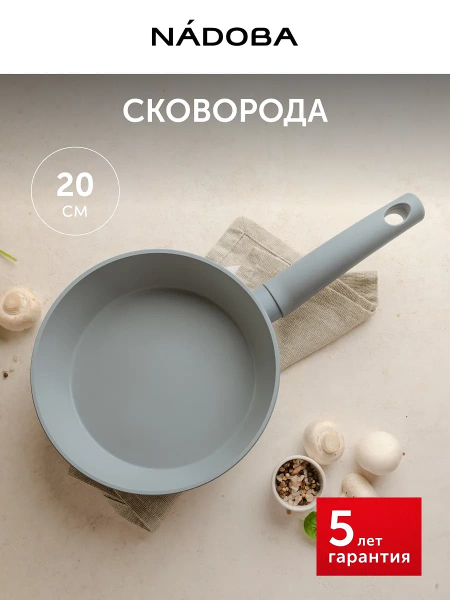 Сковорода для индукционной плиты 20 см без крышки