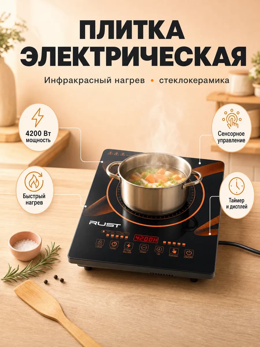 Плитка электрическая настольная для дома и дачи