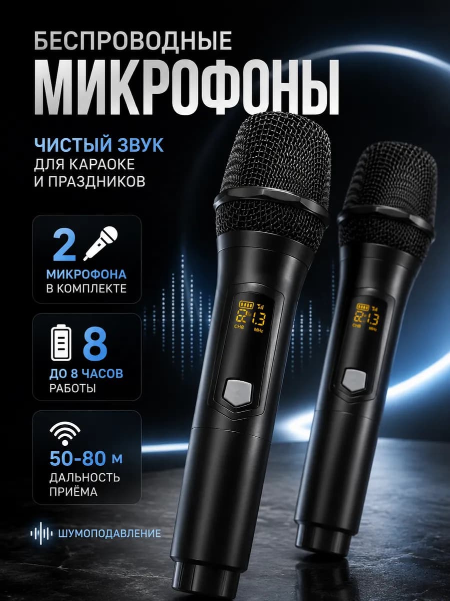 Микрофон караоке беспроводной