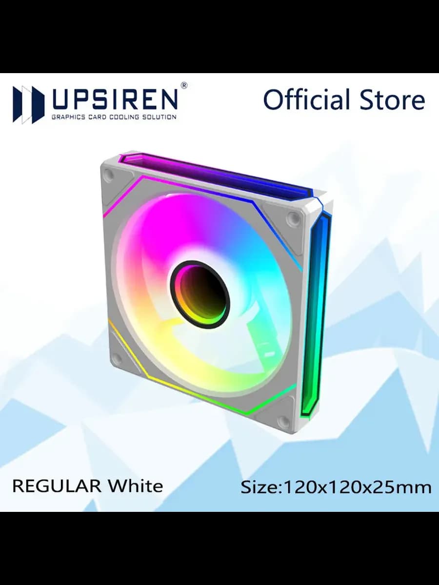 UPSIREN вентилятор 120x120x25 мм White ARGB
