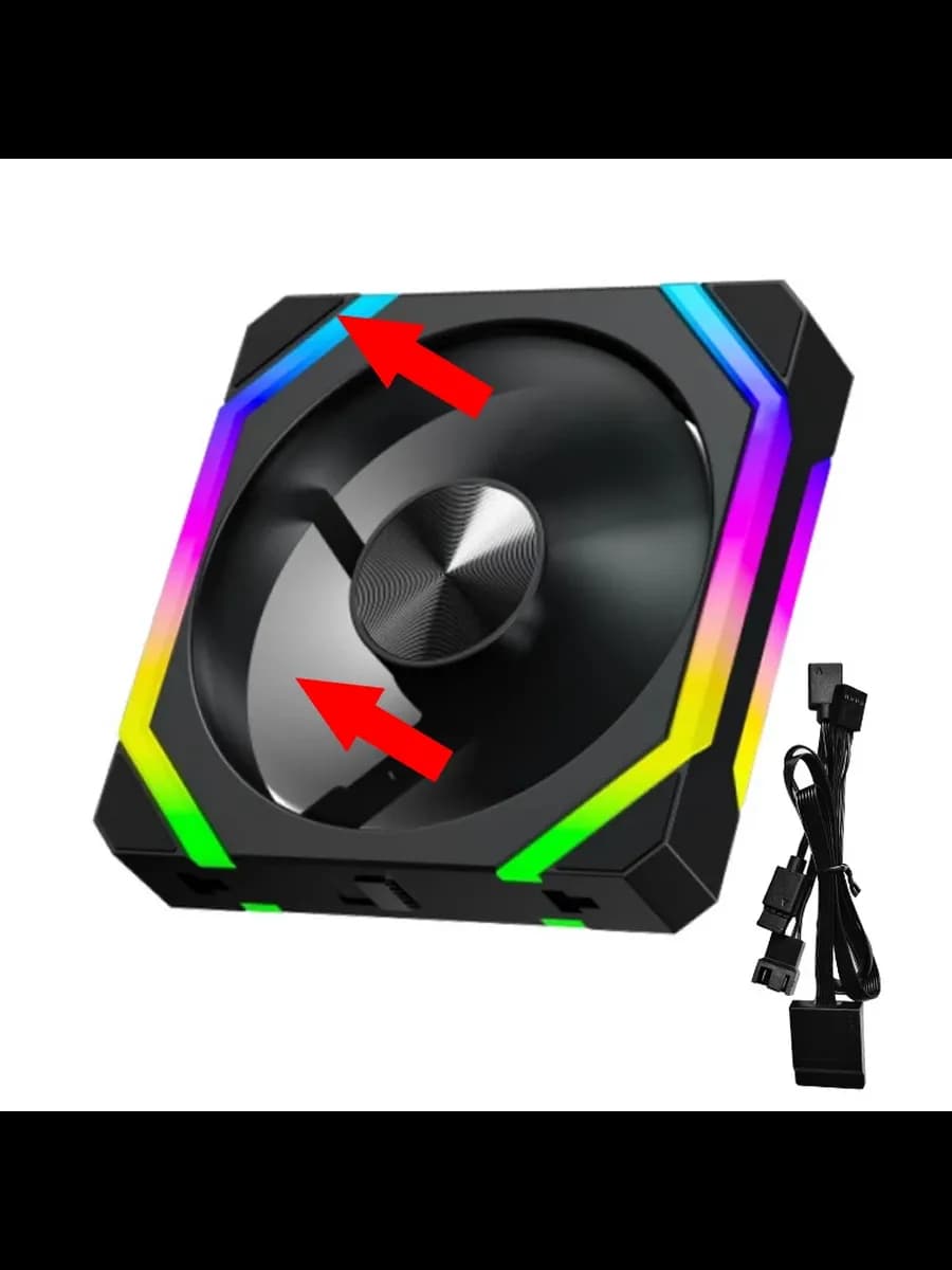 Корпусный вентилятор JUMPEAK CS120 ARGB 120 мм Black