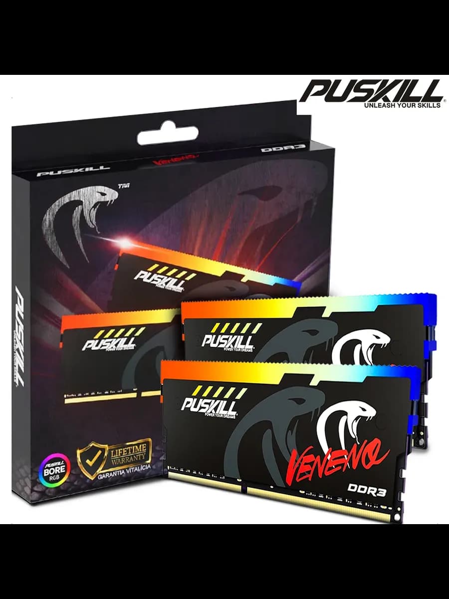 Оперативная память PUSKILL DDR3 8ГБ 1600МГц RGB 8GBx2